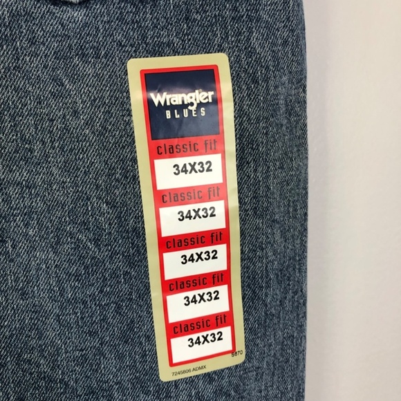 Wrangler Mens Classic Fit Cotton Jeans 34x32 Bootcut - Picture 8 of 14